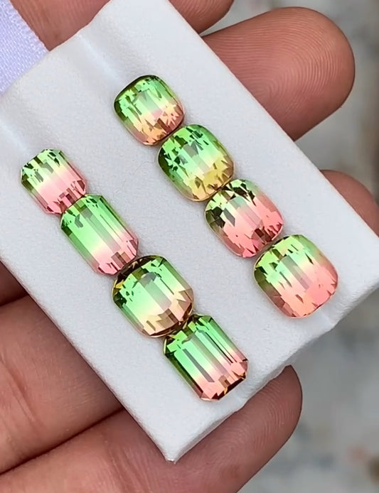 Watermelon Tourmaline set