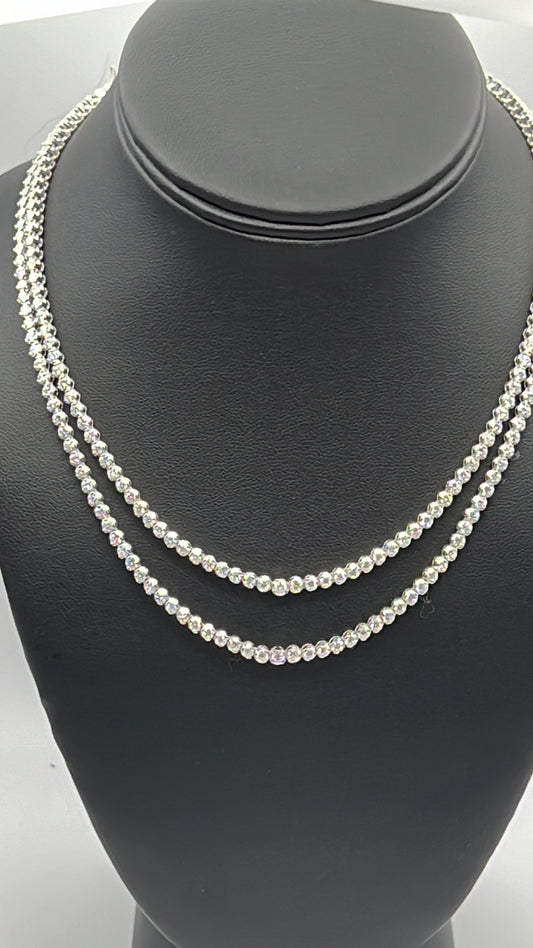 Natural Diamond 16" necklace